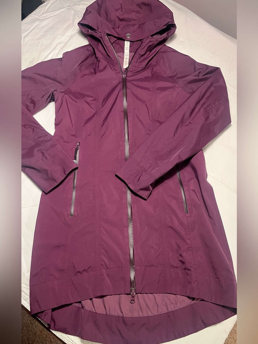 Lululemon Right As Rain Jacket Bordeaux Drama | Size 6